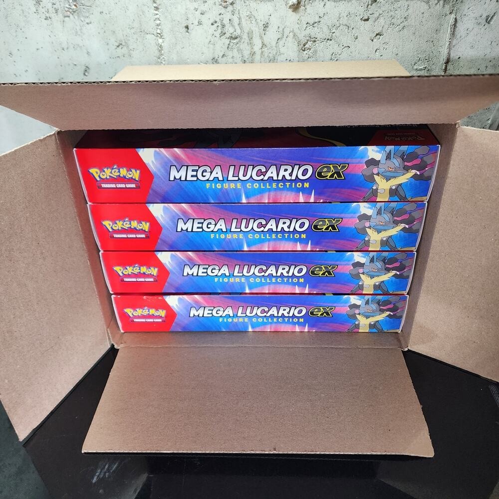 Pokémon TCG 4x Mega Lucario Ex Figure Collection bundle/lot